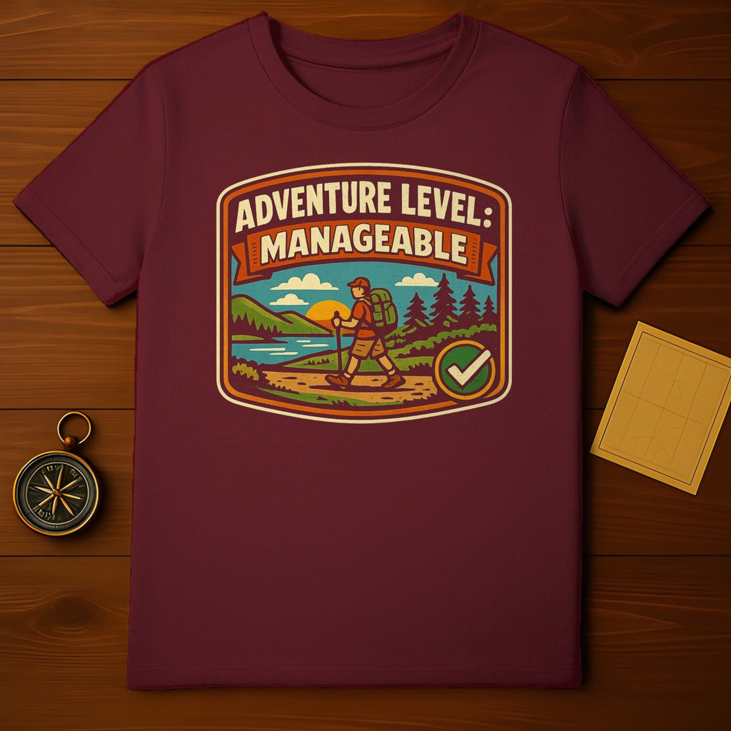 Adventure Level Manageable Hiking Graphic T-Shirt