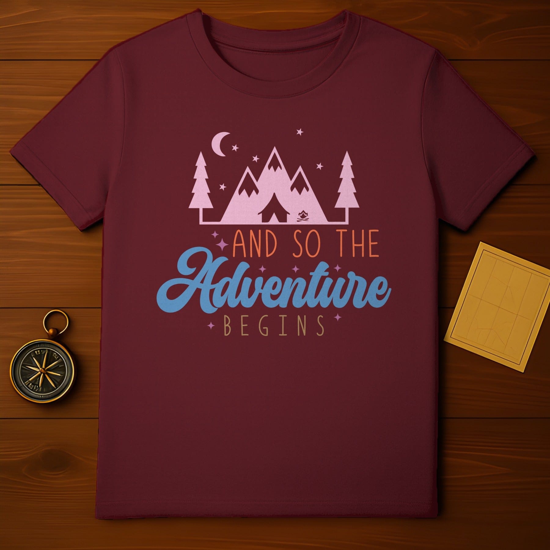 And So The Adventure Begins Camping T-Shirt