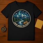 Camp Under The Stars Mountain Night Scene product type
Camping
Outdoor
Adventure
Mountain
Night Sky
Stars
Moon
Forest
River
Campfire
Tent
Nature Lover
Explore
Wilderness
Graphic Tee
T-shirt
Apparel
Travel
Outdoorsy
Landscape