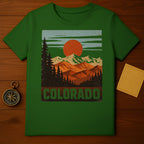 Vintage Colorado Mountain Sun Graphic T-Shirt