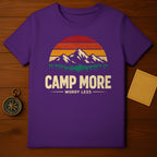 Retro Mountain Sunset Camp More Worry Less Purple t-shirt product type
Camp More
Worry Less
Camping
Outdoor
Adventure
Mountains
Sunset
Retro Style
Vintage Design
Trees Graphic
Nature Lover
Wilderness
Landscape Tee
Purple Shirt
T-shirt
Graphic Tee
Explore
Wanderlust
Outdoorsy
Hiking
Travel
