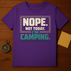 Nope Not Today I'm Camping Outdoor Adventure T-Shirt product type
Nope Not Today,Im Camping,Camping Shirt,Outdoor Life,Adventure Tee,Nature Lover,Forest Design,Tree Graphic,Purple Shirt,Camp Vibes,Travel Gear,Hiking Apparel,Wilderness Top,Unique TShirt,Funny Camping,Escape Reality,Getaway Clothing,Mountains Calling,Outdoorsy Style,Campfire Ready
