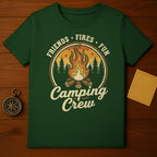 Friends Fires Fun Camping Crew Shirt for Outdoor Adventures