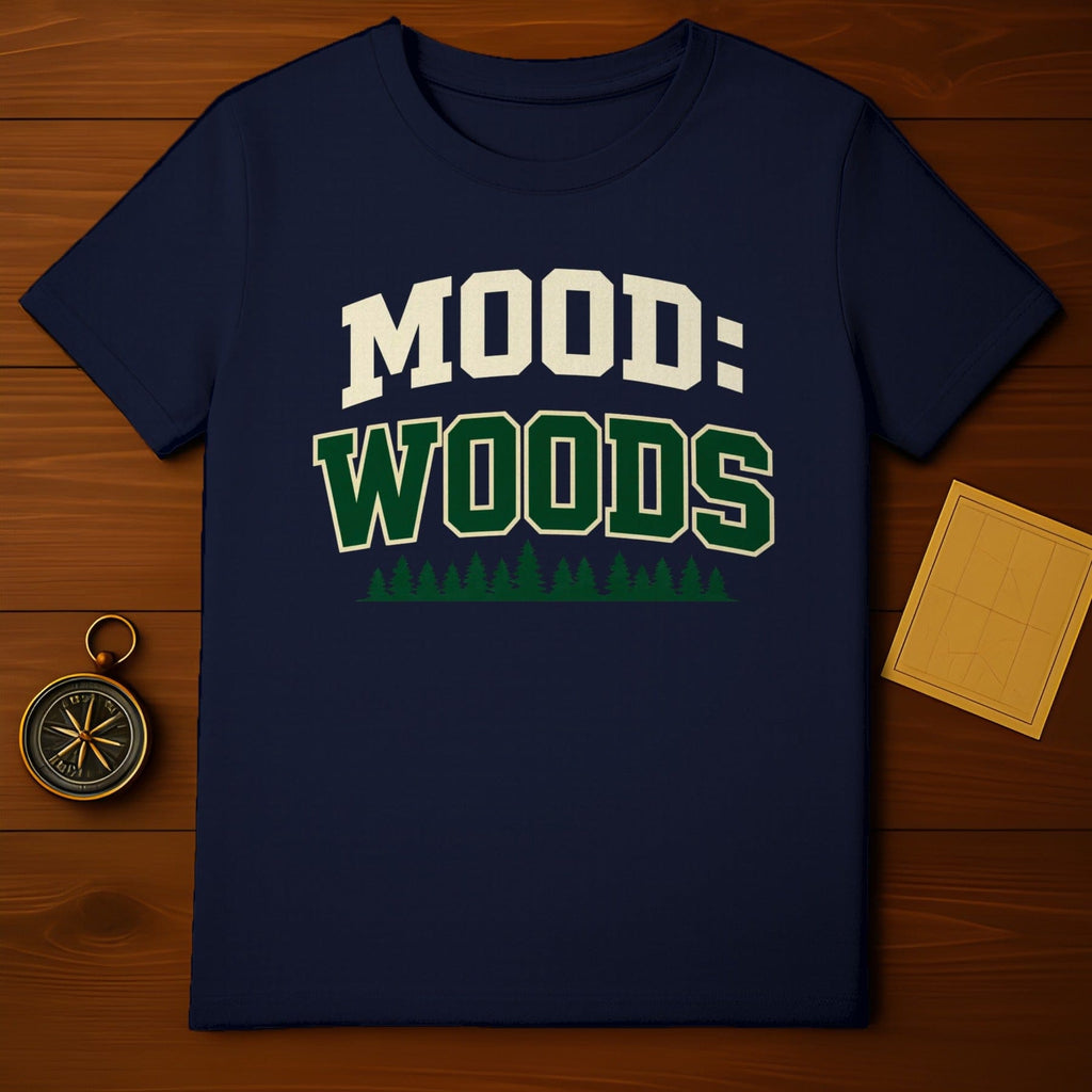 Mood Woods Forest Trees Graphic Navy Blue Outdoor Apparel product type