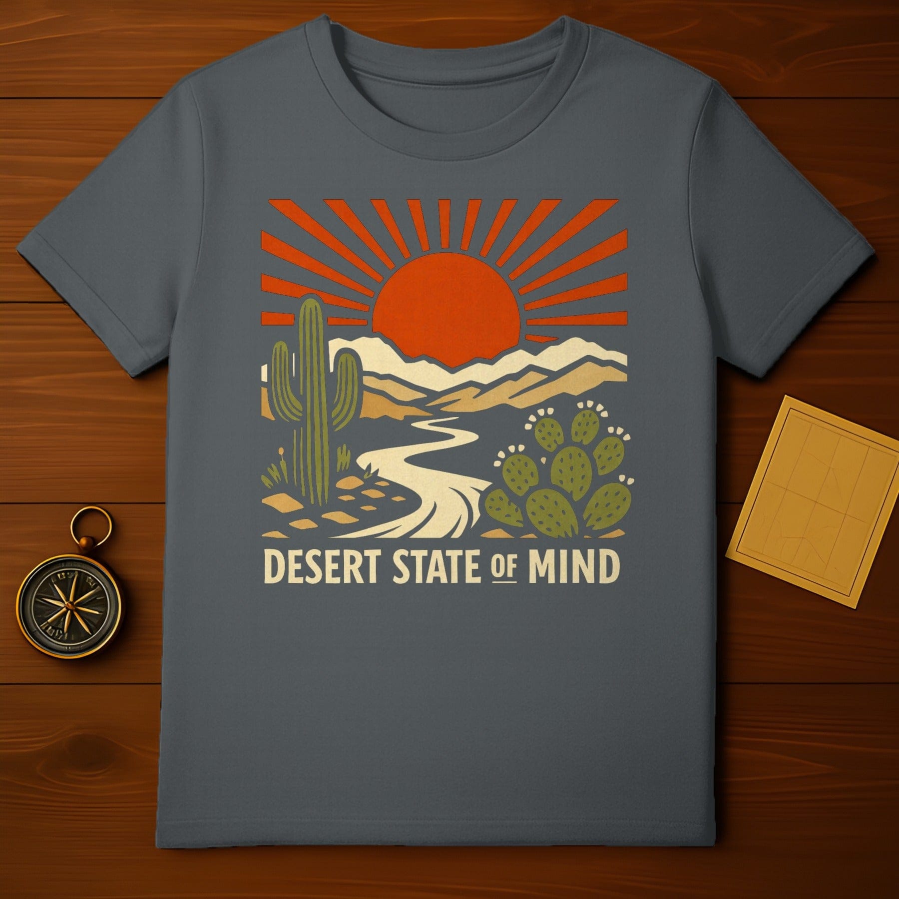 Desert State Of Mind Sun Cactus Road Mountains Graphic product type
Desert
Cactus
Saguaro
Prickly Pear
Sun Rays
Mountains
Winding Road
Southwest Style
Nature Lover
Adventure Gear
Bohemian Vibe
Retro Art
Vintage Inspired
Landscape Graphic
Artistic Design
Wanderlust Theme
Outdoor Explorer
Unique Print
Desert Scene
State Of Mind