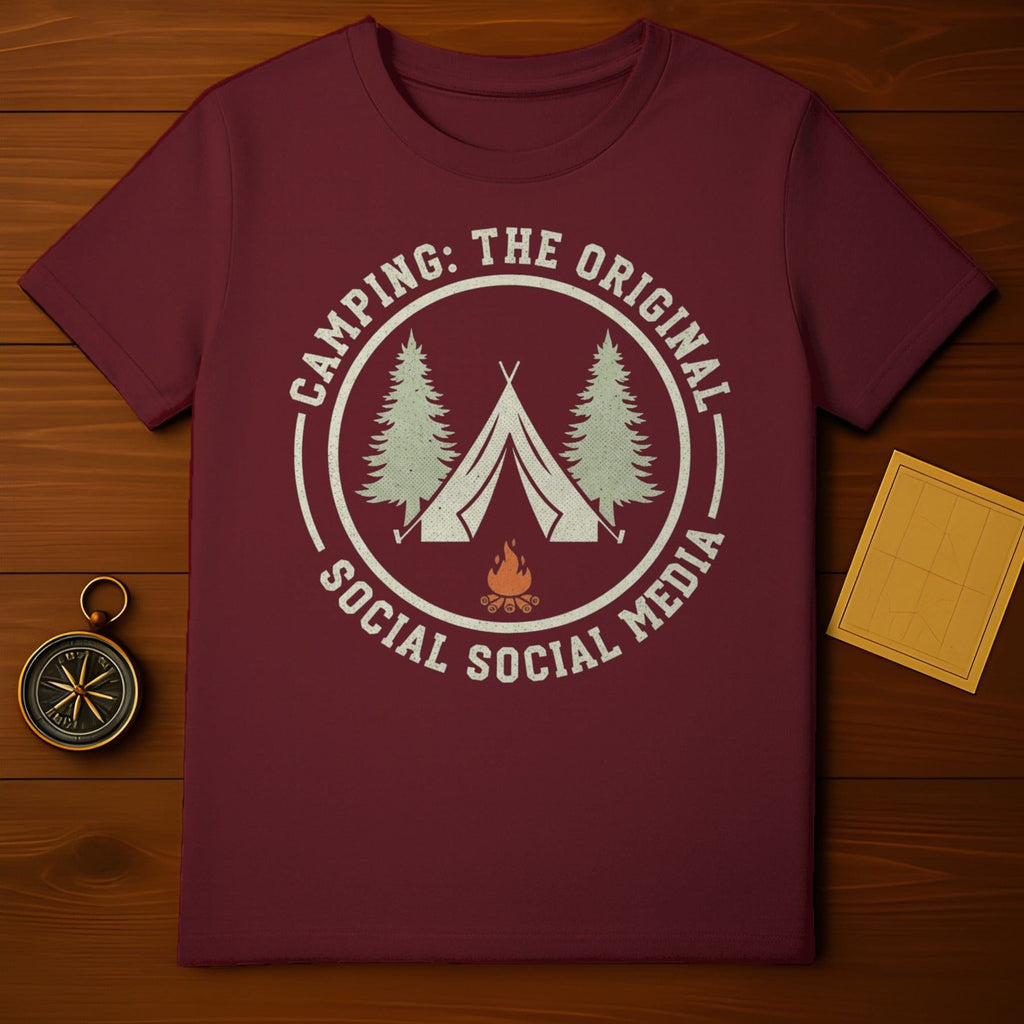 Camping The Original Social Social Media T-shirt