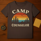 Vintage Camp Counselor Sunset T-Shirt Design Product