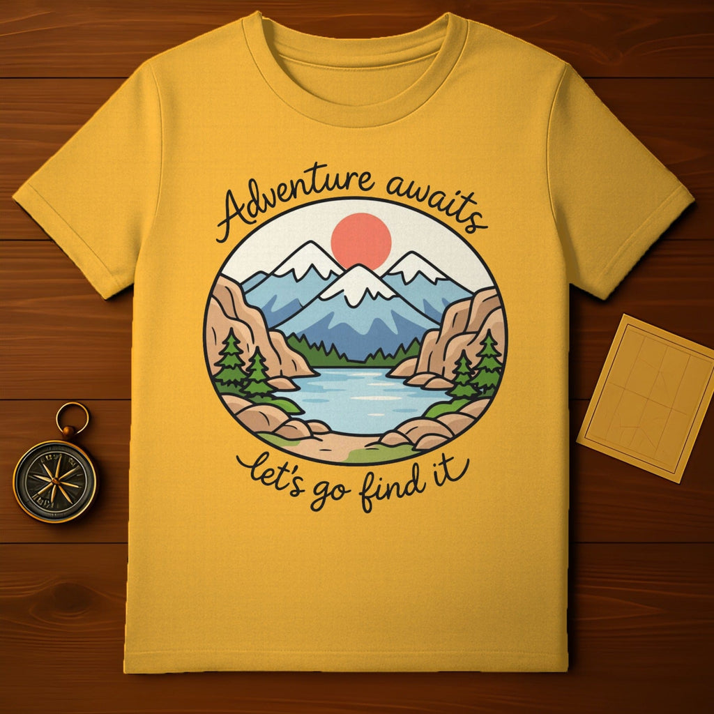 Adventure awaits let's go find it t-shirt product type