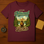 CANADA National Parks Bear Backpack Lake Mountains Trees Scene product type