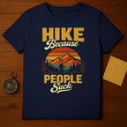 HIKE Because PEOPLE Suck Retro Mountain Sunset product type