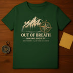 Out of Breath Hiking Society Inspirational T-shirt