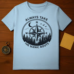 Always Take The Scenic Route Compass T-Shirt