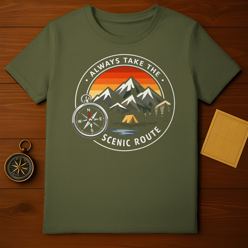 Always Take The Scenic Route Adventure Shirt