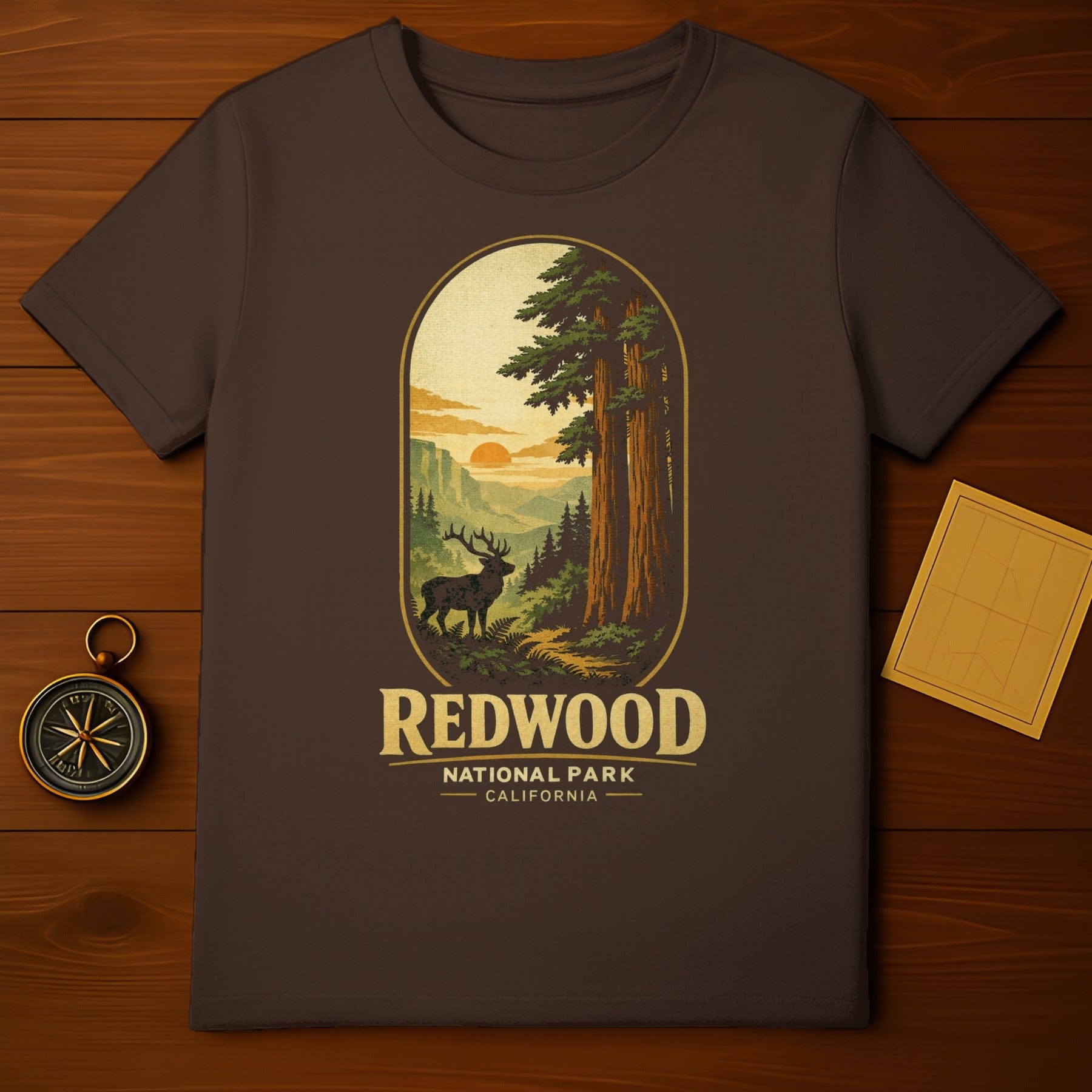 Redwood National Park California Graphic T-Shirt