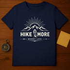 Hike More Worry Less Mountains and Compass T-shirt