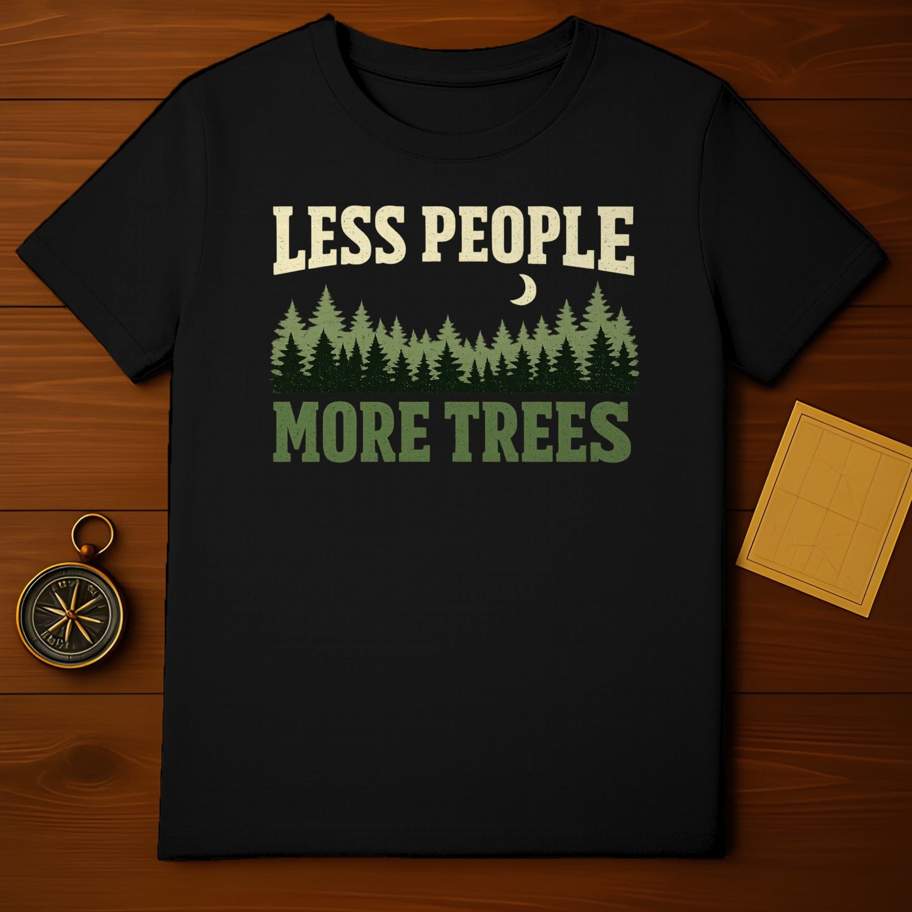 Less People More Trees Forest Moon Camping product type
Less People More Trees
Forest
Trees
Nature
Outdoors
Camping
Hiking
Wilderness
Adventure
Pine Trees
Moon Design
Eco Friendly
Environment
Green Living
Woodland
Landscape
T-shirt
Apparel
Clothing
Graphic Tee
