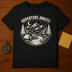 Adventure Awaits Scenic Mountains Camping T-Shirt
