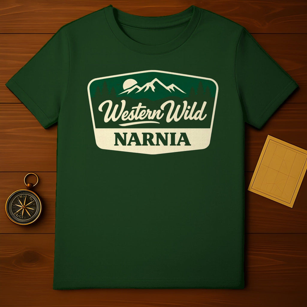 Western Wild NARNIA Mountain Trees Sun Graphic product type