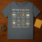 RV Life is My Jam Scenic Detours Campfires Tshirt
