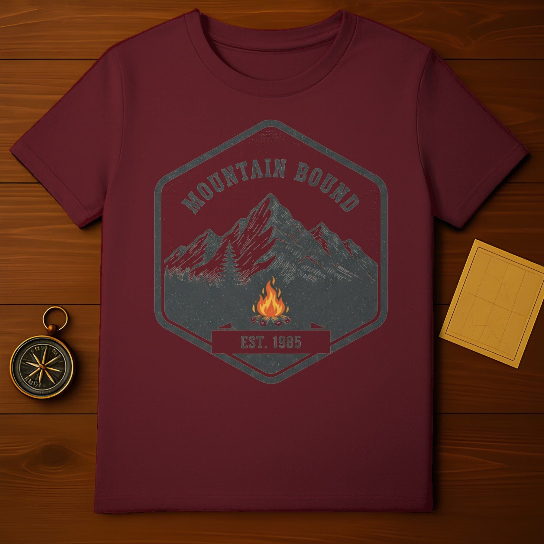 Mountain Bound Est 1985 Graphic Adventure T-Shirt