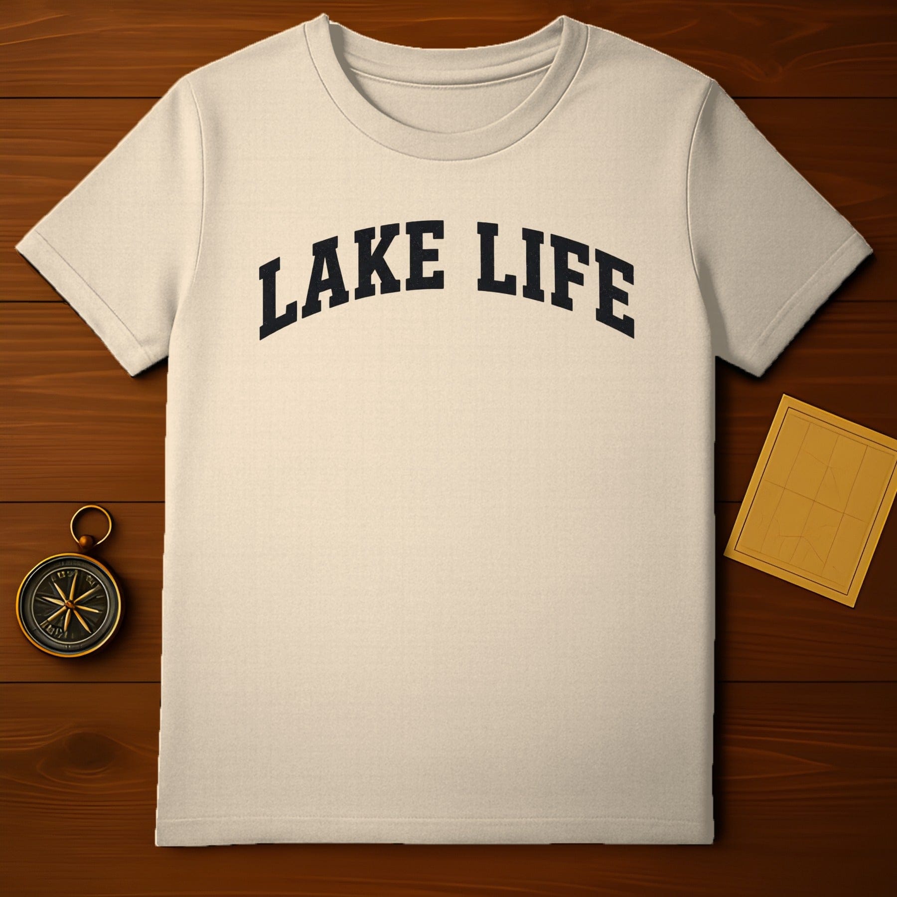 Lake Life Print Casual Everyday T-shirt Top