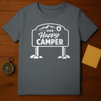 ONE HAPPY CAMPER mountain tree sign graphic product type