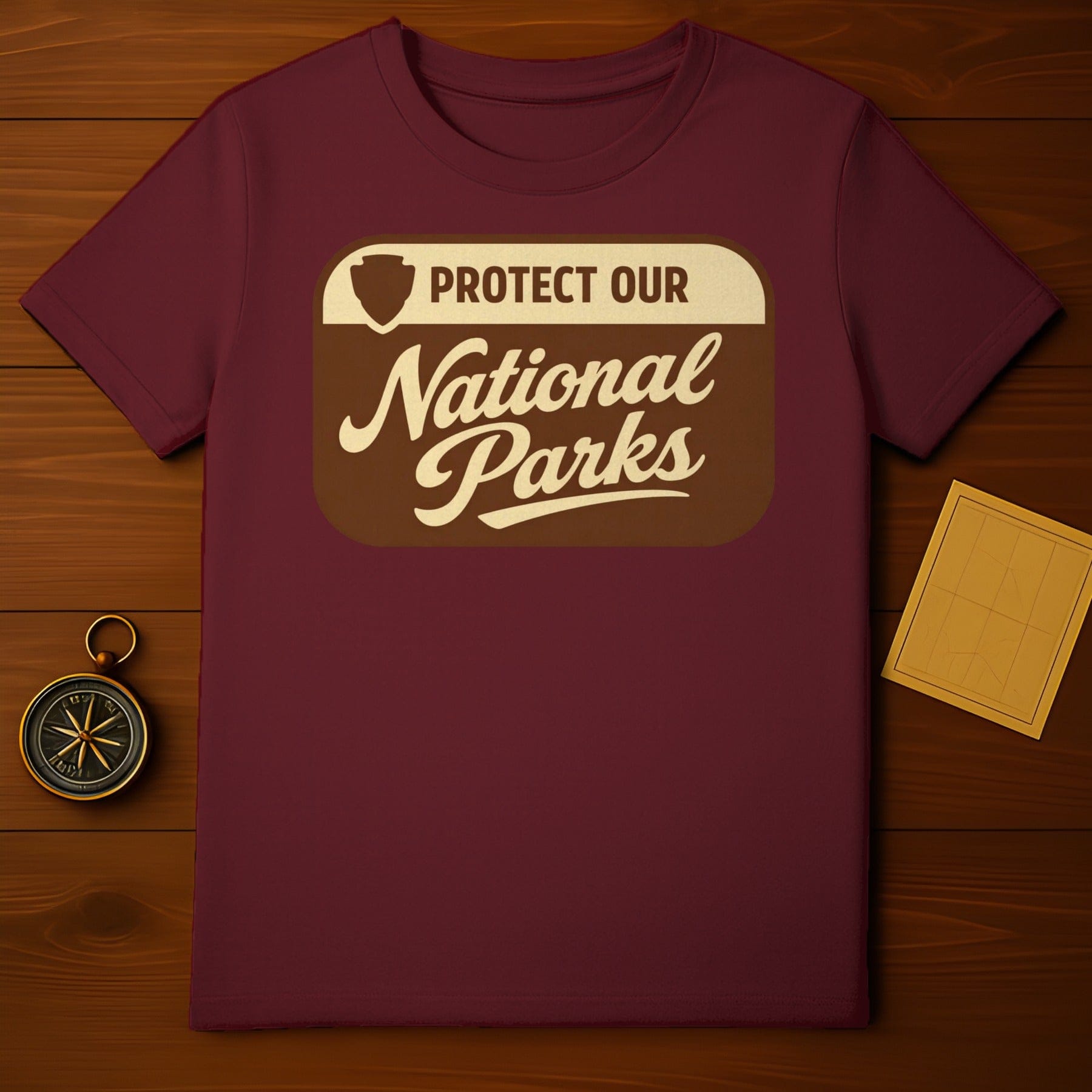 PROTECT OUR National Parks Maroon T Shirt product type