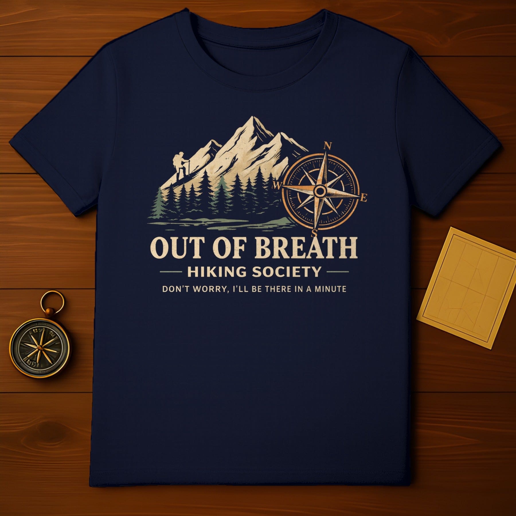 Out of Breath Hiking Society Graphic T-Shirt