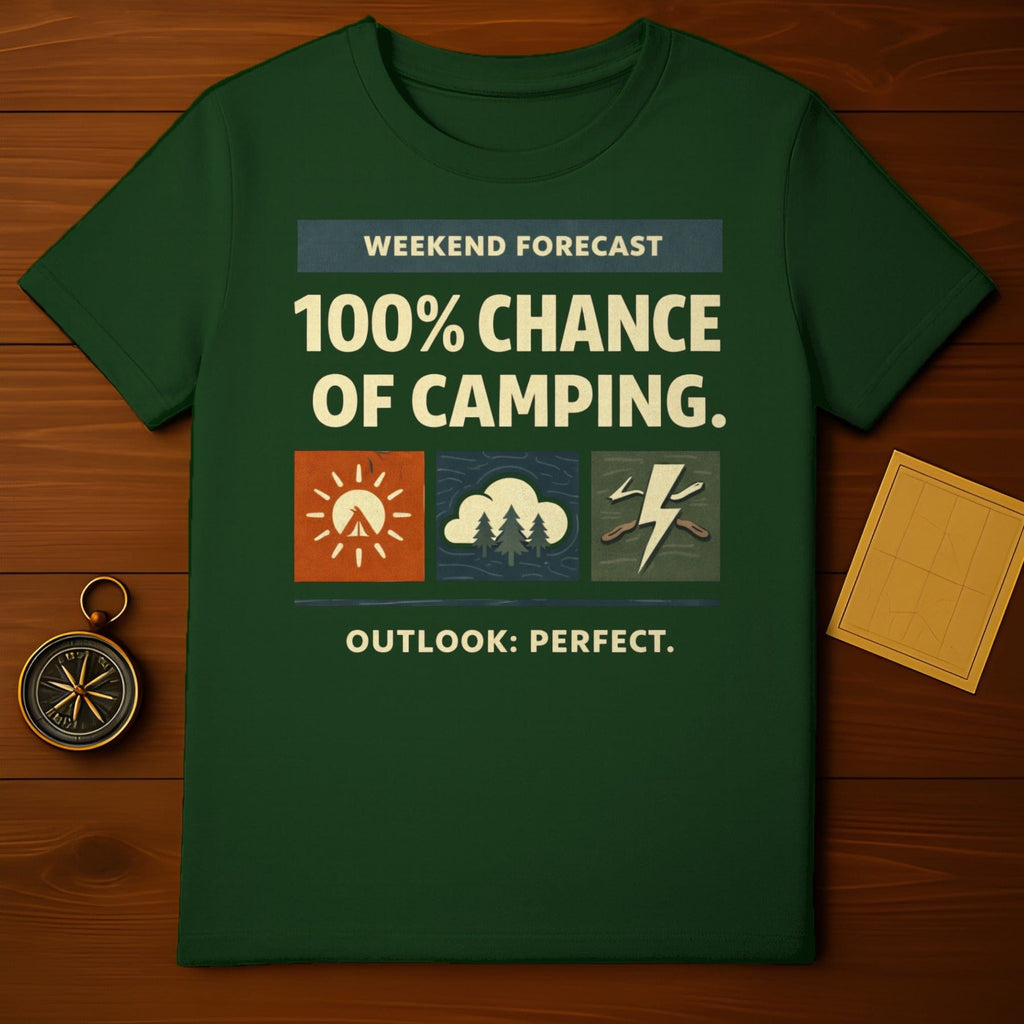 Weekend Forecast Camping Adventure T-shirt
