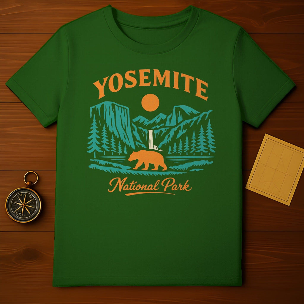 YOSEMITE National Park Bear Graphic Tee product type
yosemite
national park
bear
nature
outdoors
park
forest
mountain
waterfall
camping
hiking
travel
souvenir
wilderness
wildlife
adventure
graphic tee
t-shirt
apparel
green shirt