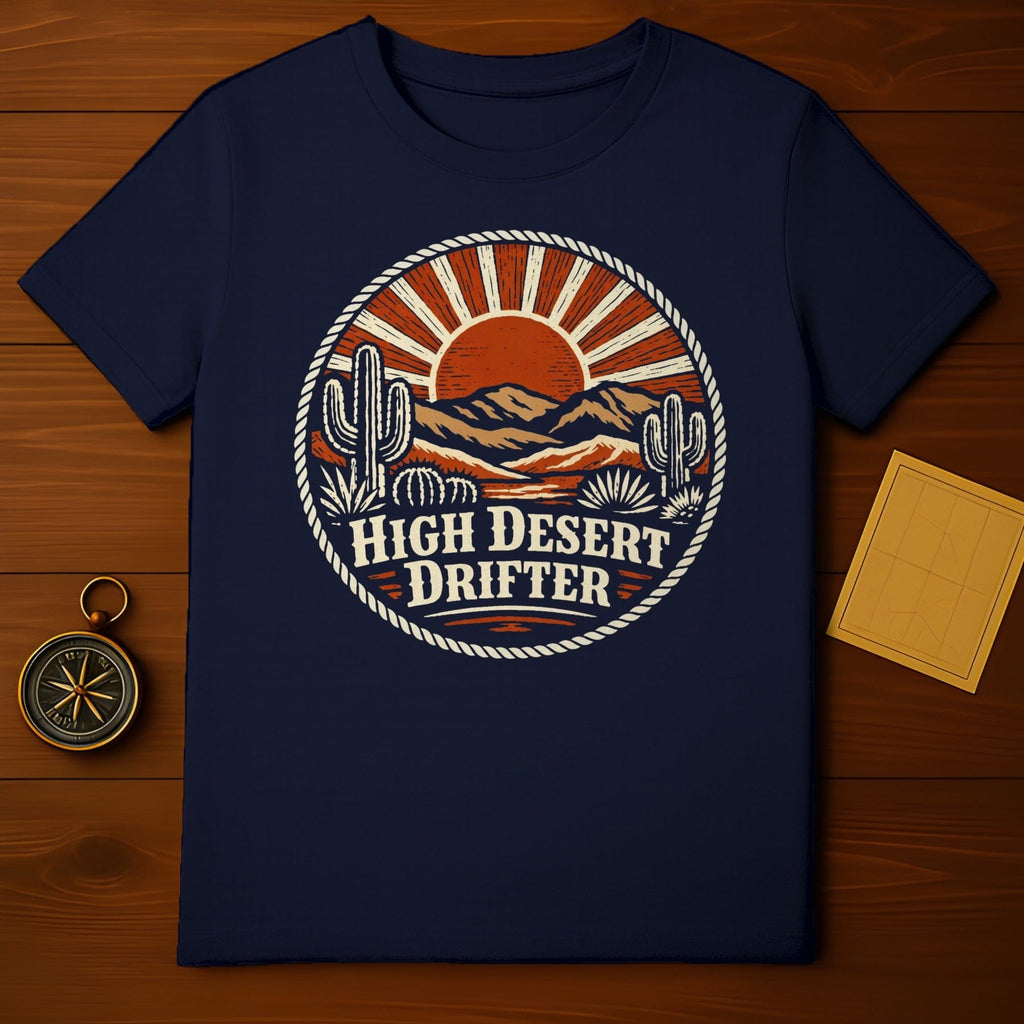 High Desert Drifter Sun Mountain Cactus Desert product type
T-Shirt, Desert Shirt, Cactus Print, Sun Design, Mountain Graphic, High Desert Drifter, Outdoor Adventure, Travel Tee, Vintage Desert, Retro Style, Southwestern Art, Western Apparel, Nature Lover, Landscape Tee, Graphic T-Shirt, Apparel, Clothing, Unique Gift, Desert Vibes, Wanderlust