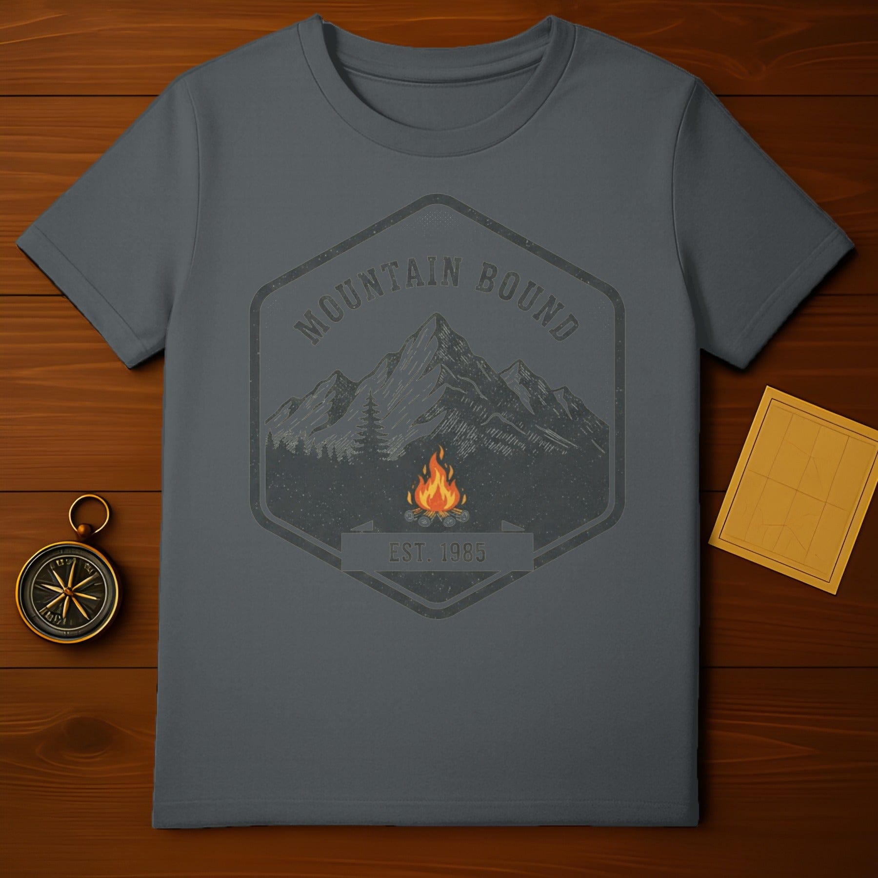 Mountain Bound Est. 1985 Camping Graphic T-Shirt
