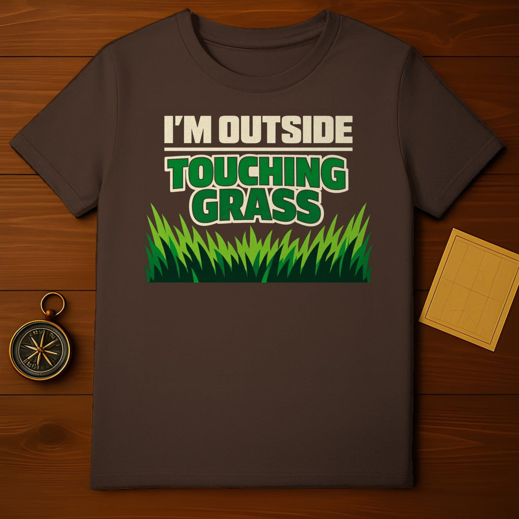I'M OUTSIDE TOUCHING GRASS Funny Quote Saying product type