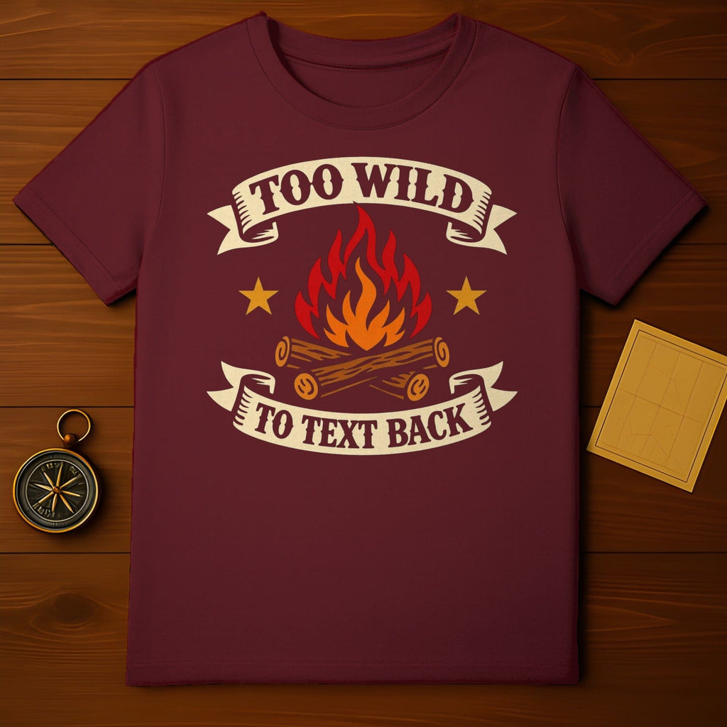 Too Wild To Text Back Campfire Stars Fire Fun product type
Wild Text Back, Campfire Design, Outdoor Adventure, Funny Camping, Star Graphic, Bonfire Art, Woodsy Theme, Nature Lover, Wilderness Style, Sarcastic Shirt, Humorous Quote, Rebel Attitude, Freedom Vibe, Getaway Apparel, No Phone Fun, Texting Humor, Explore More, Adventure Seeker, Unique Design, Outdoorsy Life