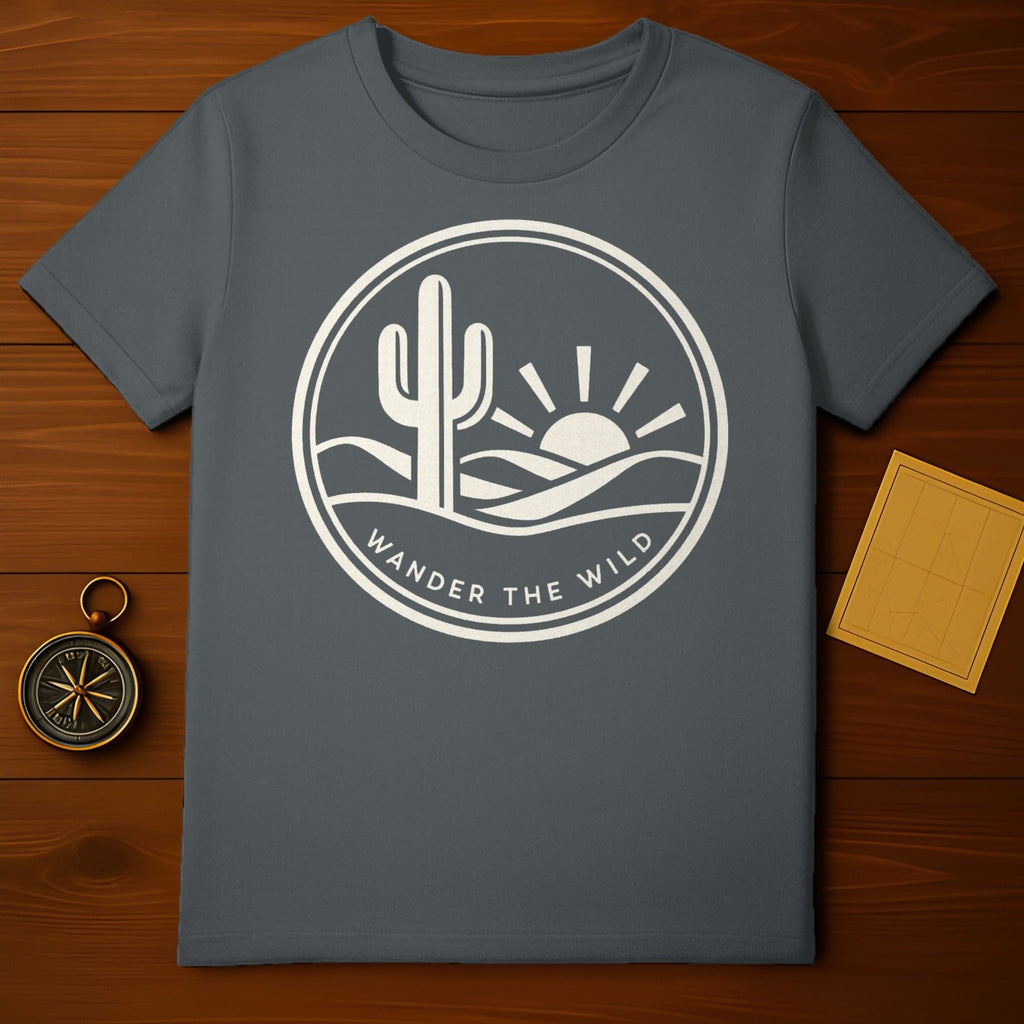 Desert Wander The Wild Cactus Sun Graphic T-Shirt product type