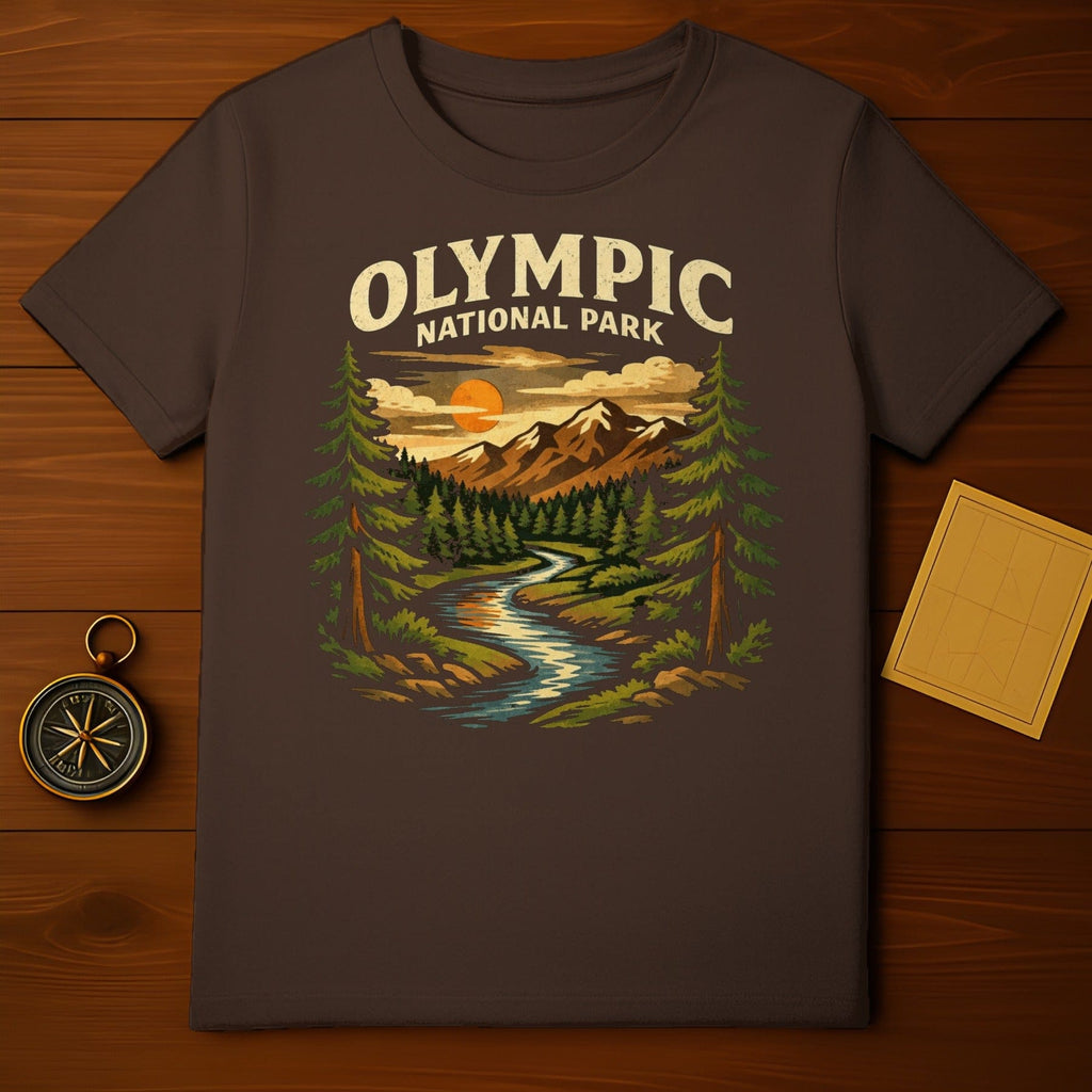 Olympic National Park Scenic Design T-shirt
