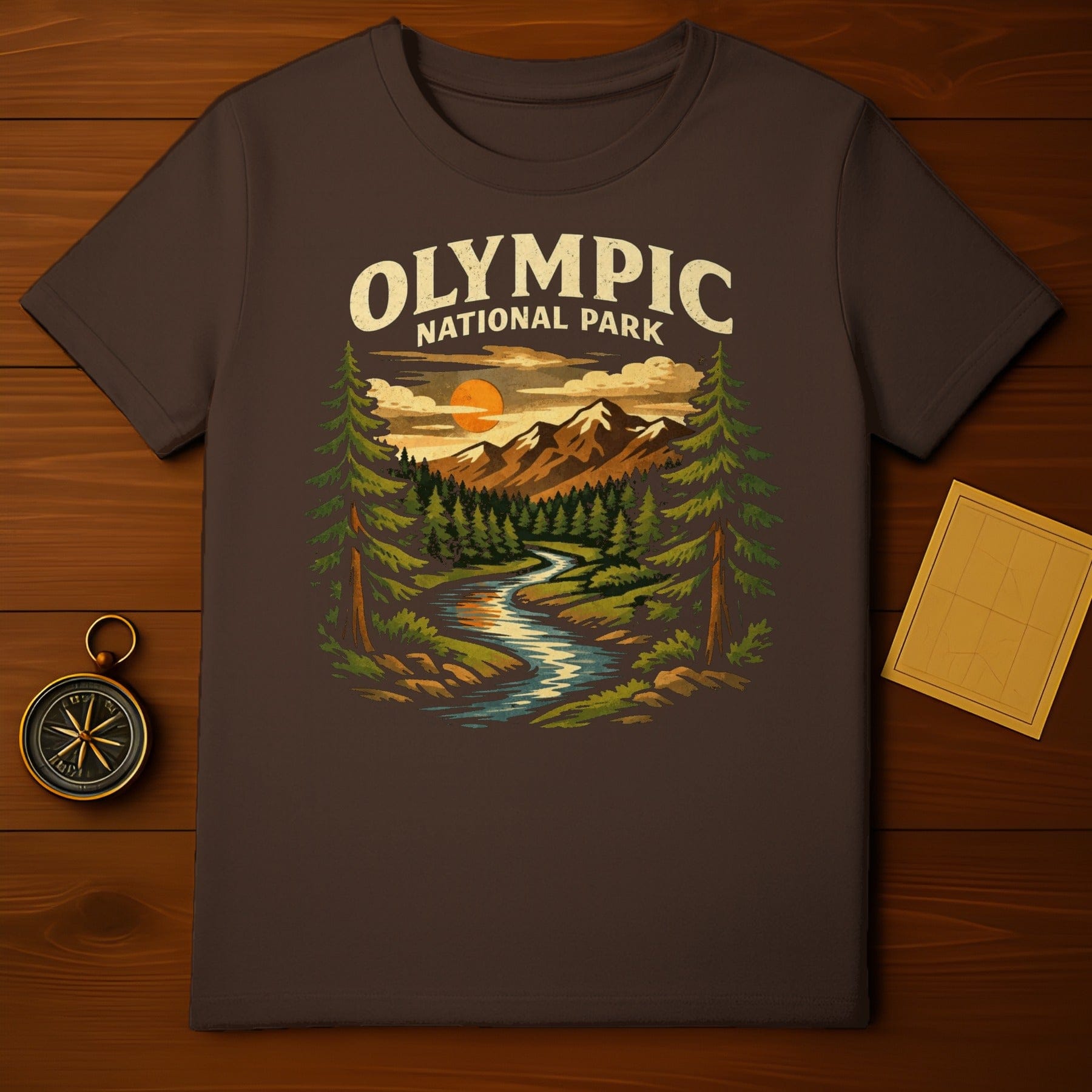 Olympic National Park Scenic Design T-shirt