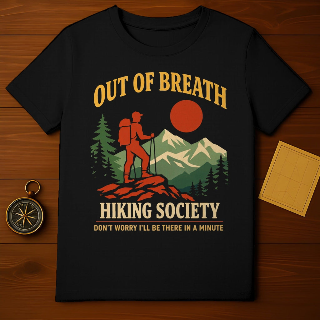 Out of Breath Hiking Society Shirt Adventure Clothing
