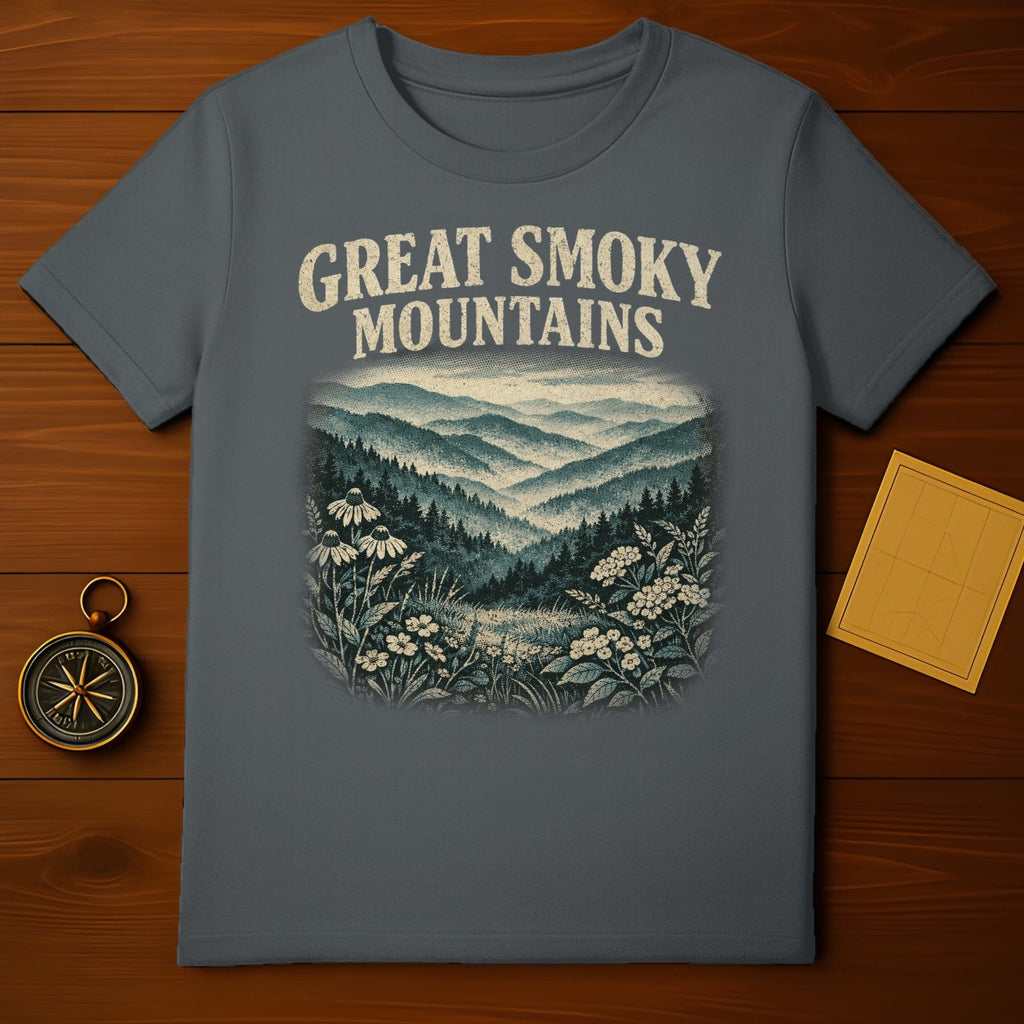 Great Smoky Mountains Scenic Graphic T-Shirt