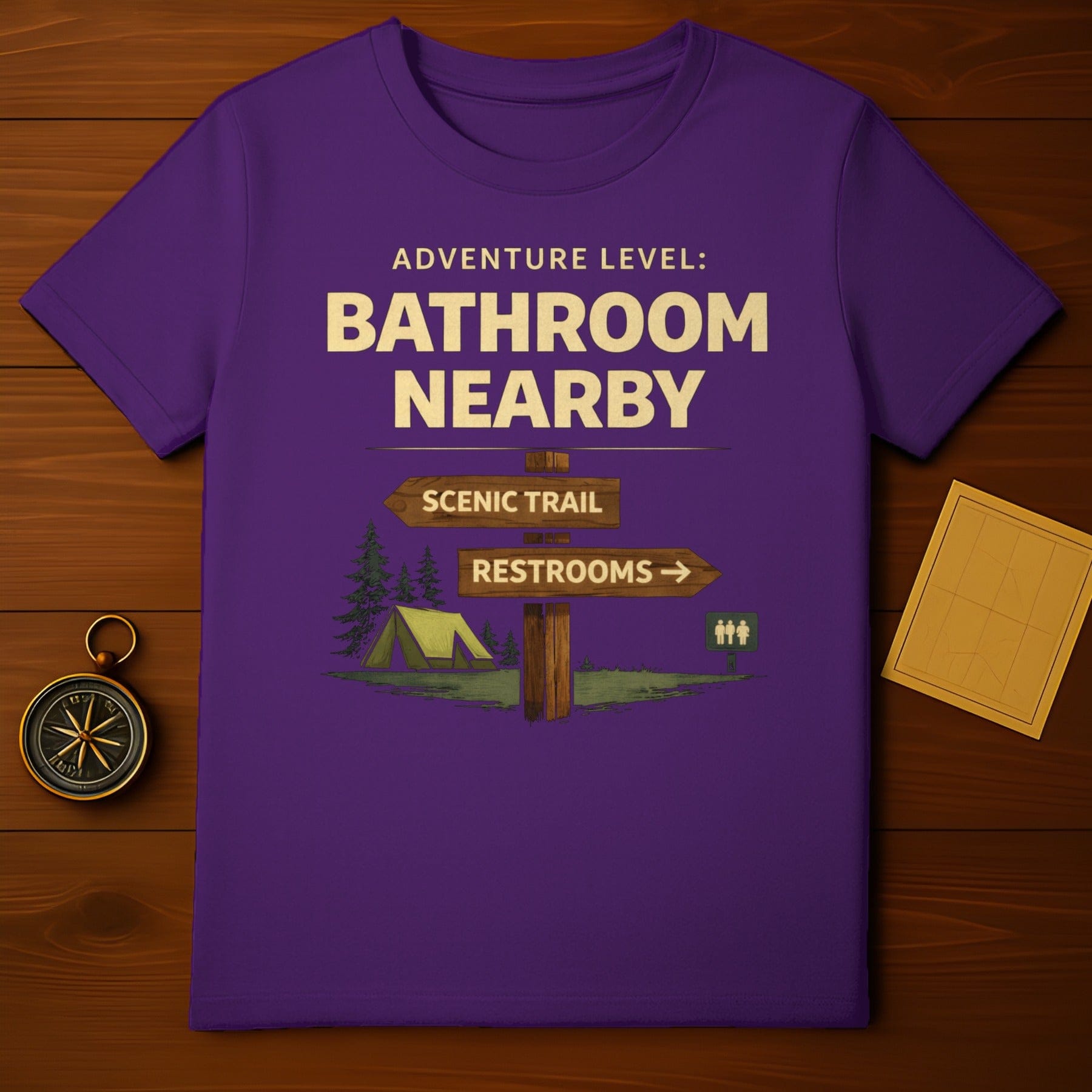Adventure Level Bathroom Nearby Scenic Trail Shirt