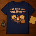 AND THEN CAME TUESDAY Funny Taco Campfire Joke product type
Taco Tuesday
Funny Tacos
Taco Meme
Humorous Food
Campfire Tacos
Cartoon Tacos
Graphic Tee
Novelty Design
Foodie Gift
Mexican Food Humor
'And Then Came Tuesday'
Punny Tacos
Food Lovers
Unique Apparel
Happy Taco Sad Taco
Taco Art
Fun Design
Casual Top
Streetwear Style
Pop Culture