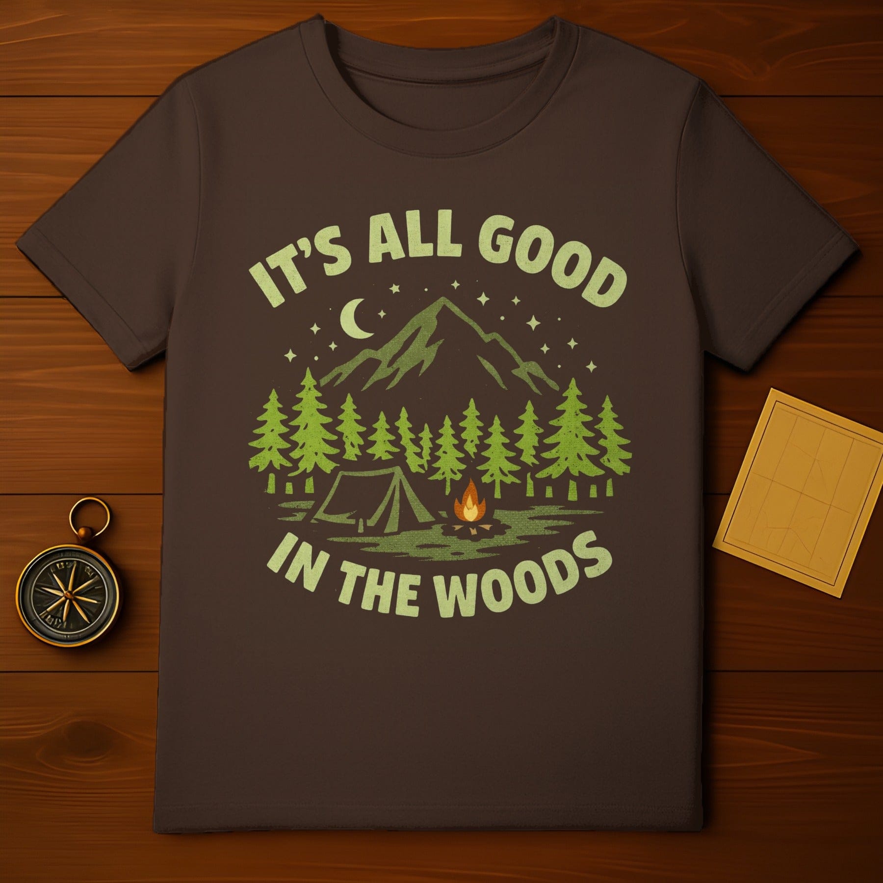 It's All Good In The Woods Camping Graphic Tee