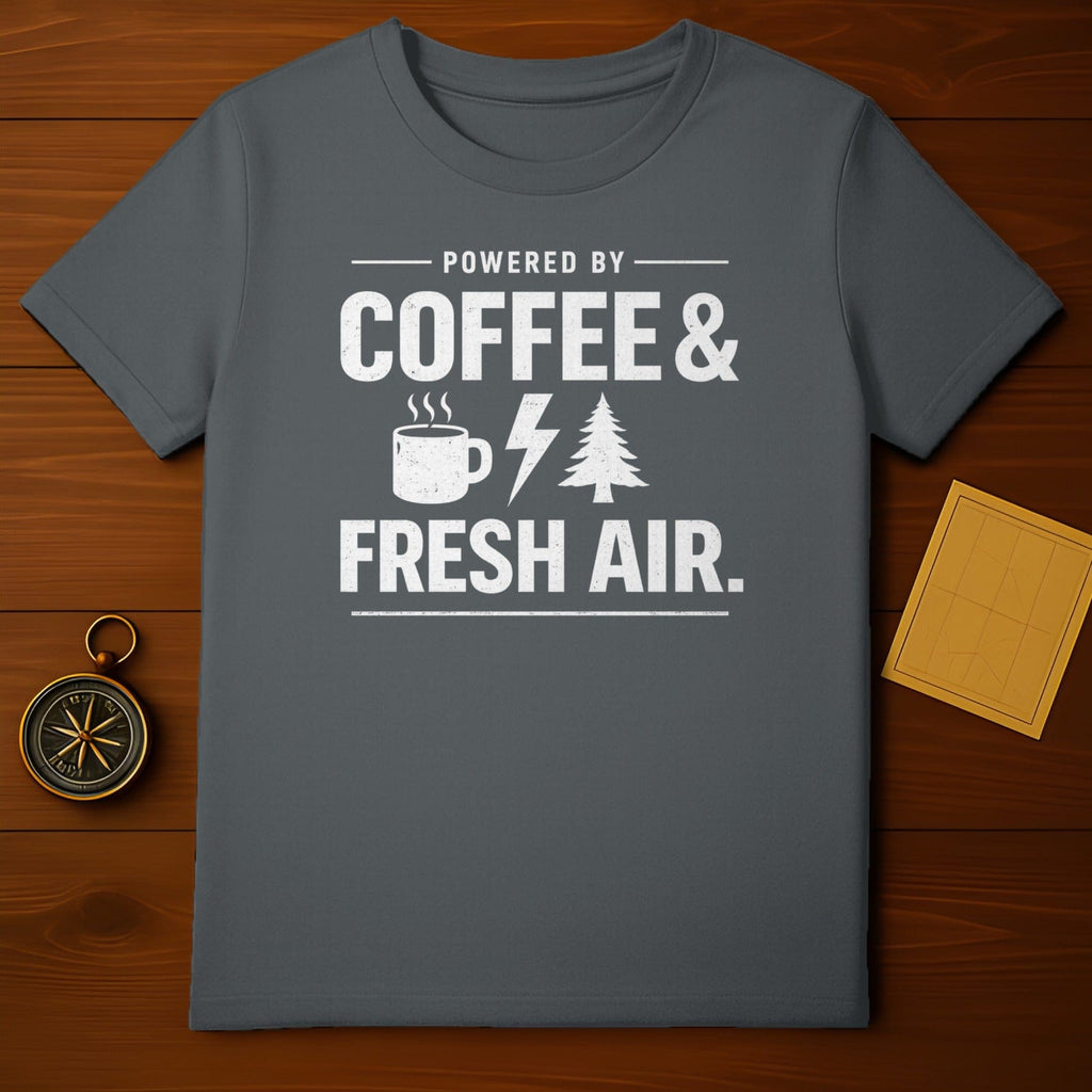 Powered by Coffee and Fresh Air Graphic Shirt