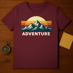 Adventure Mountain Sunset Graphic T-Shirt