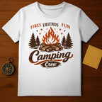 Fires Friends Fun Camping Crew Graphic Tee