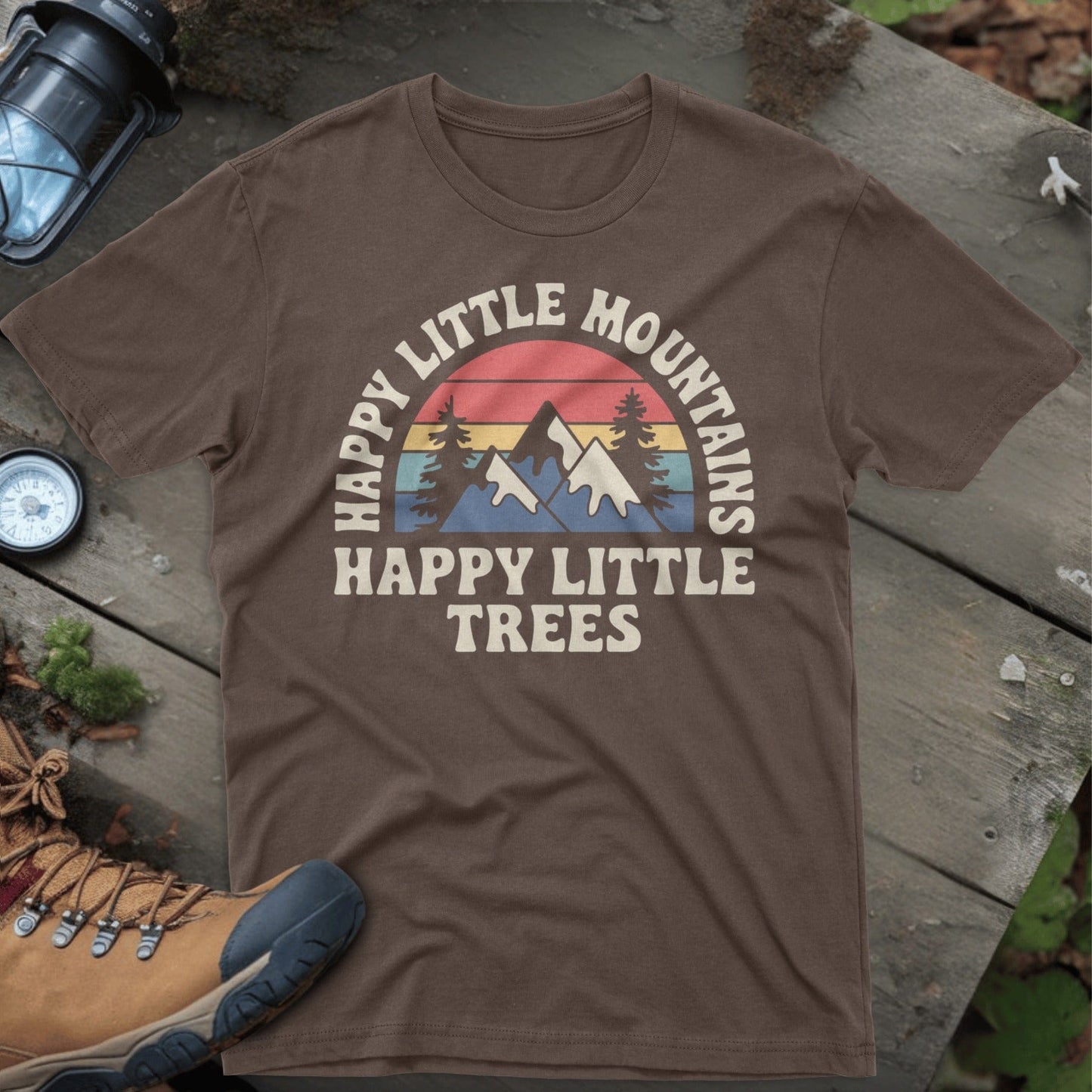 Happy Little Mountains Happy Little Trees Product Shirt