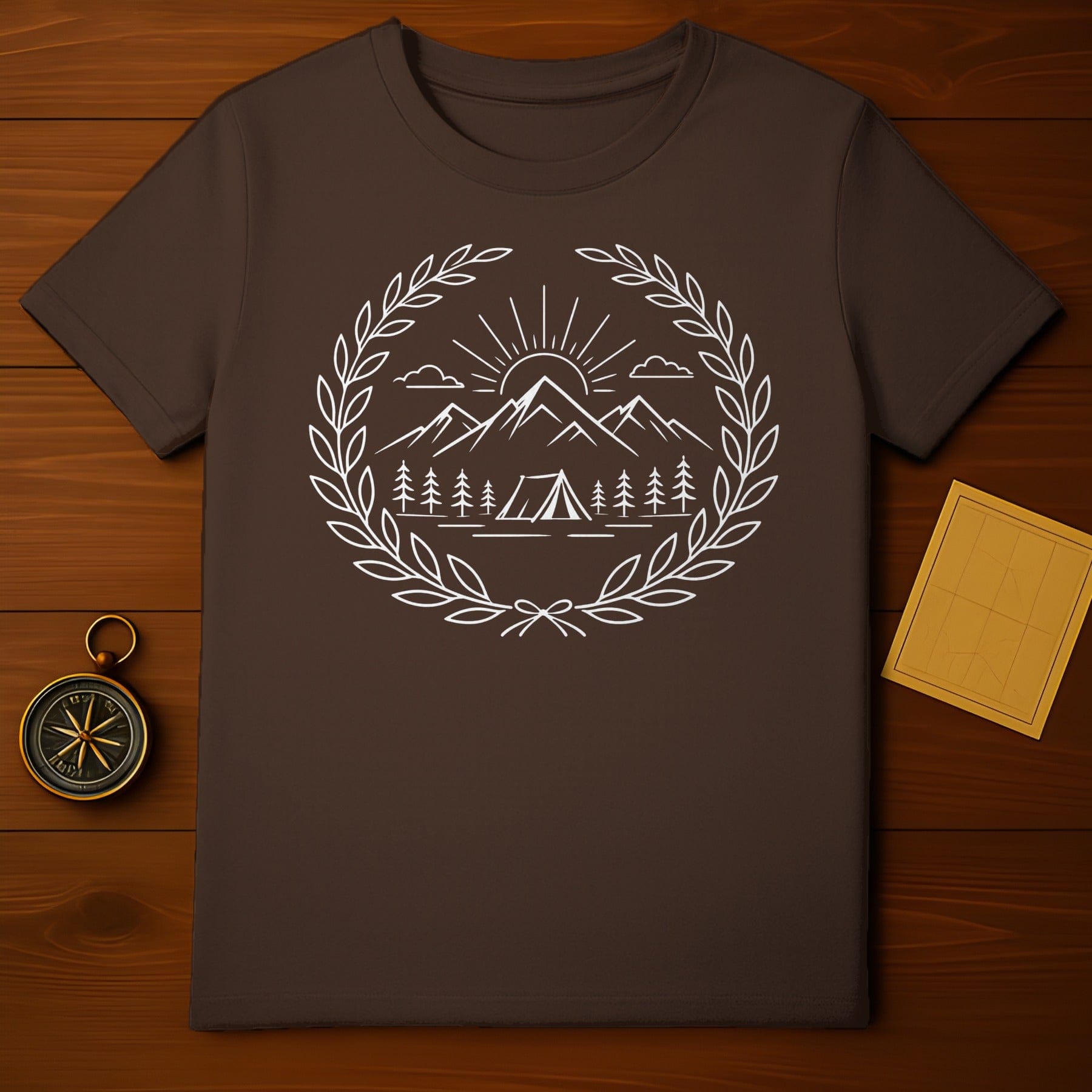 Outdoor Adventure Tent Forest Design Shirt