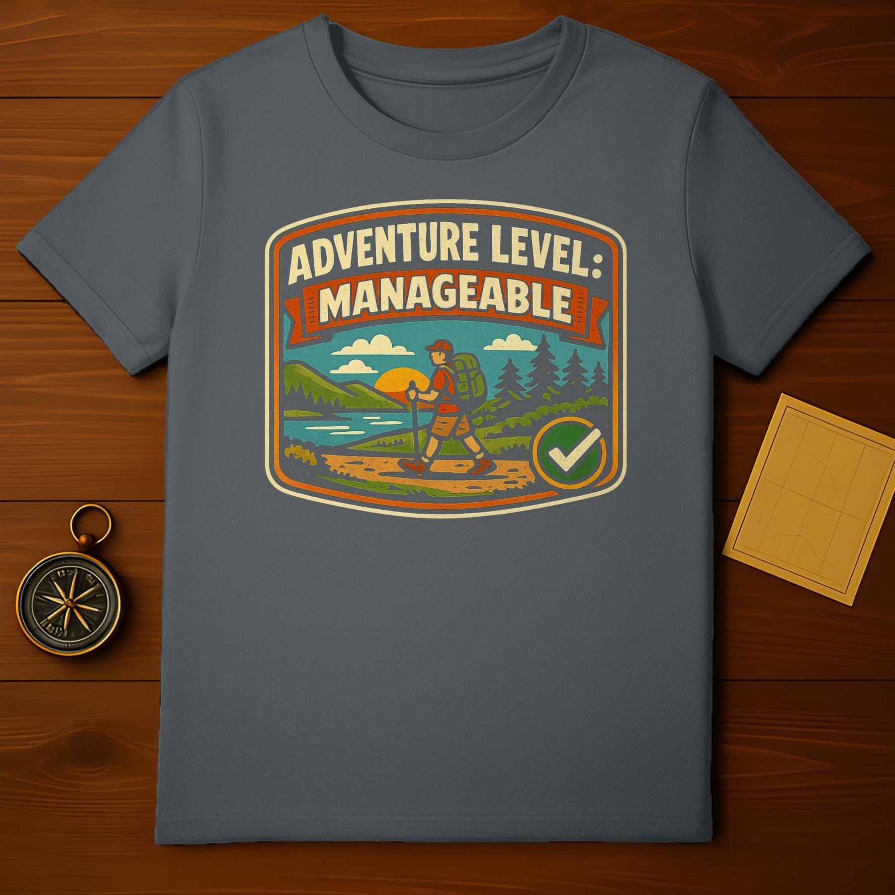 Adventure Level Manageable Graphic Hiking T-Shirt