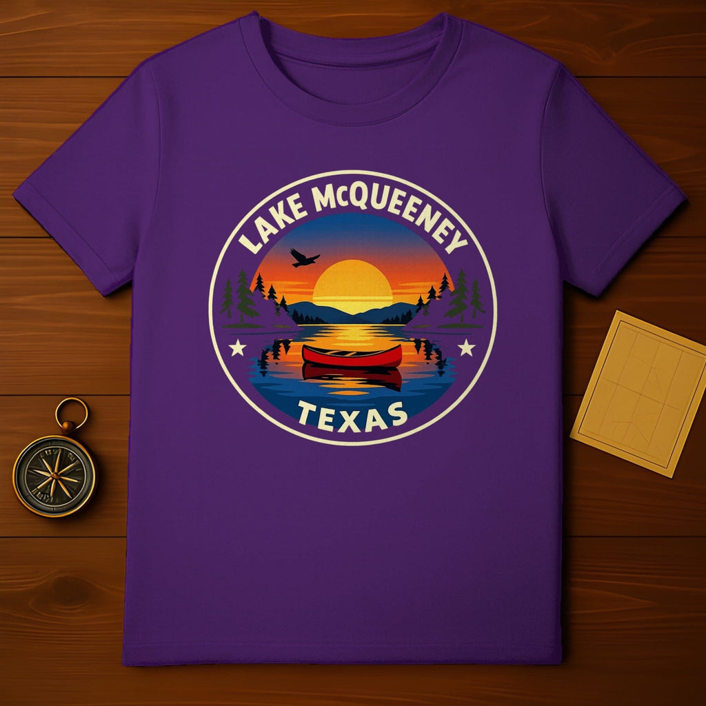 Lake McQueeney Texas Sunset Canoe Design product type