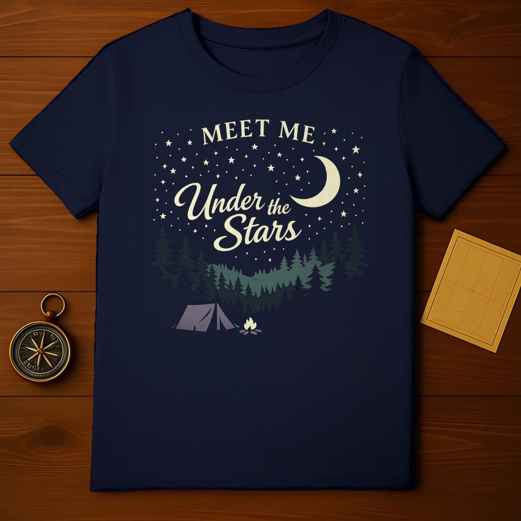 MEET ME Under the Stars Camping Forest product type
MEET ME Under the Stars, Stars, Camping, Forest, Trees, Tent, Campfire, Moon, Night Sky, Outdoors, Adventure, Nature, Wilderness, Stargazing, Celestial, Graphic Design, Outdoorsy, Explore, Dark Blue